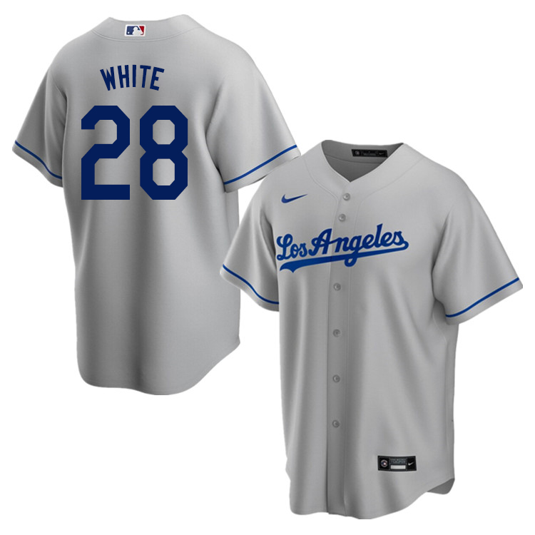 Nike Men #28 Tyler White Los Angeles Dodgers Baseball Jerseys Sale-Gray